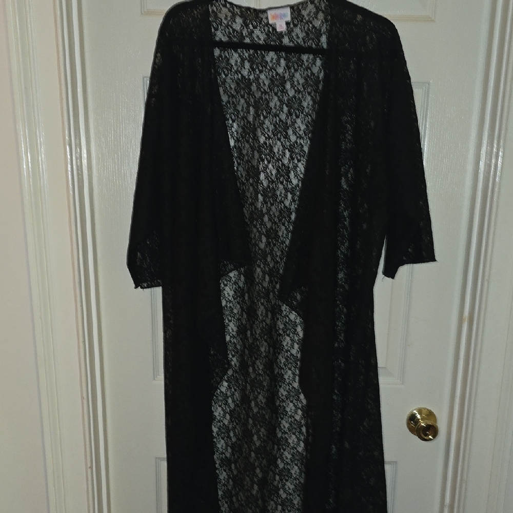 LuLaRoe‎ Black Lace Kimono